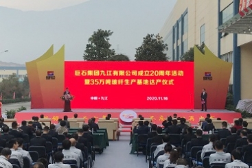 尊龙凯时人生就是搏九江举行成立20周年暨35万吨玻纤生产基地达产仪式